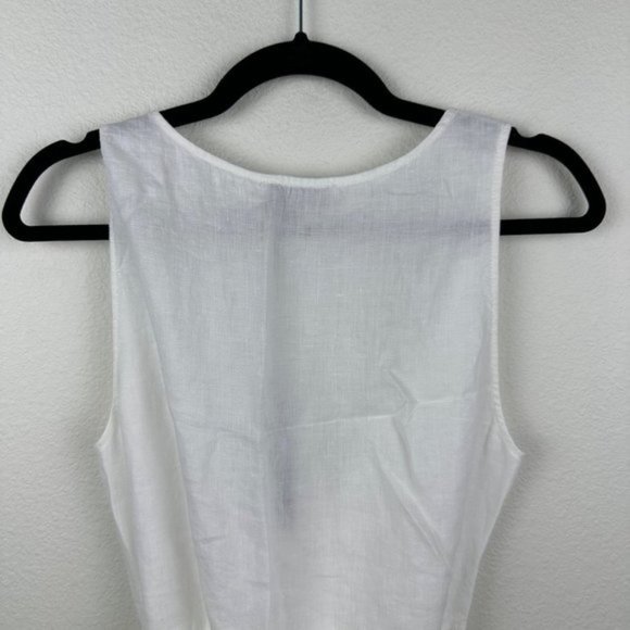 Michael Stars Lulu Button Down Dress in White - Picture 5 of 6